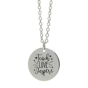 Teacher pendant necklace